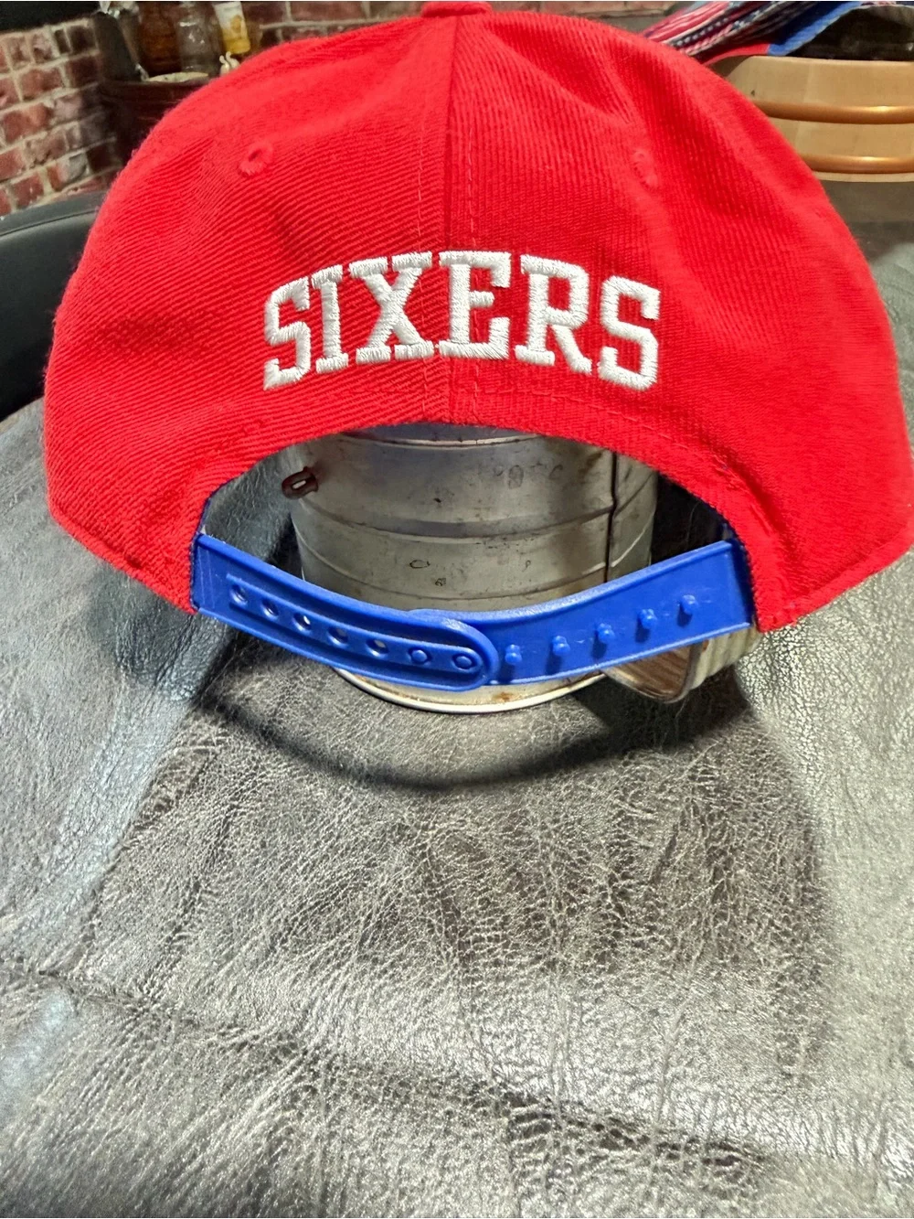 adidas Red Philadelphia 76ers Basketball Snapback Hat